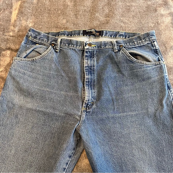 Wrangler Jeans Mens 42x36 Blue Cowboy Cut Denim George Strait Western 31MGSHD - Picture 2 of 11